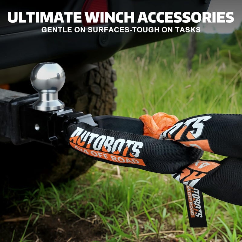 AUTOBOTS Soft Shackle (2PK) 1/2in X 22in Soft Shackle Recovery 48300lbs Max Break Strength Tow Shackles for UTV,ATV,Trucks,Off-Road Vehicles - Image 5